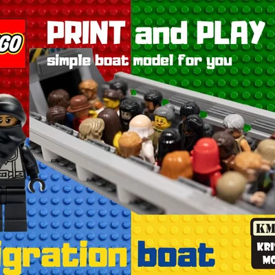 Mô hình tàu thủy phong cách Lego độc đáo cho người mê 3D