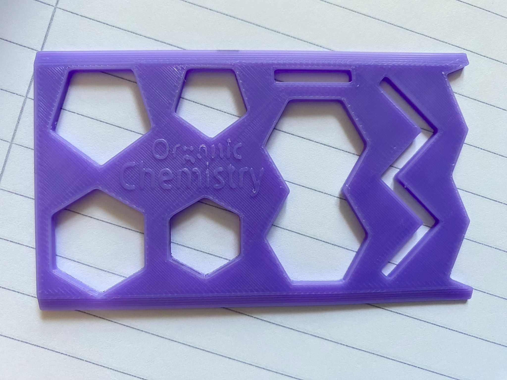 Thước vẽ cấu trúc hóa học hữu cơ 3D (Organic Chemistry Ruler) - Thumbnail 2
