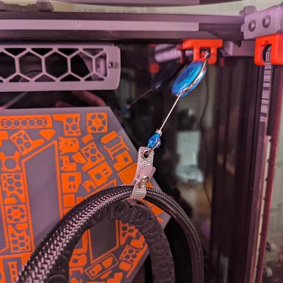 Giá treo móc khóa tự rút cho dây cáp máy in Voron (khung 2020)