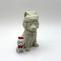 Mô hình 3D chú cún mùa đông (Winter Puppy) trang trí Giáng sinh - Thumbnail 1