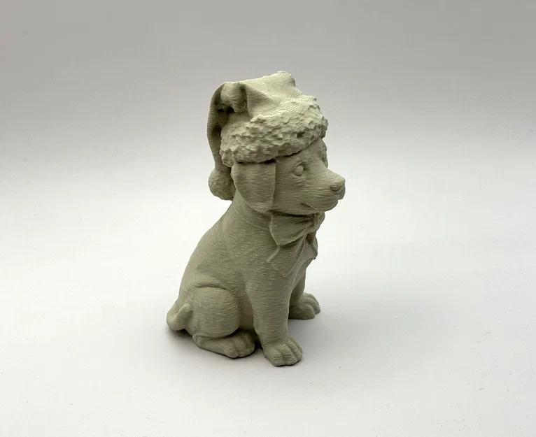 Mô hình 3D chú cún mùa đông (Winter Puppy) trang trí Giáng sinh - Image 3