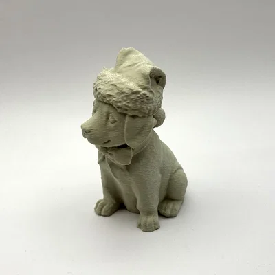 Mô hình 3D chú cún mùa đông (Winter Puppy) trang trí Giáng sinh