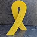 Dải Ruy Băng Ung Thư Dạng Đứng (Standing Cancer Ribbon) - Thumbnail 2