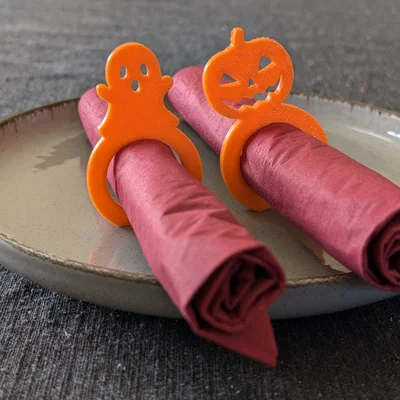 Vòng kẹp khăn ăn trang trí Halloween 3D cực xinh