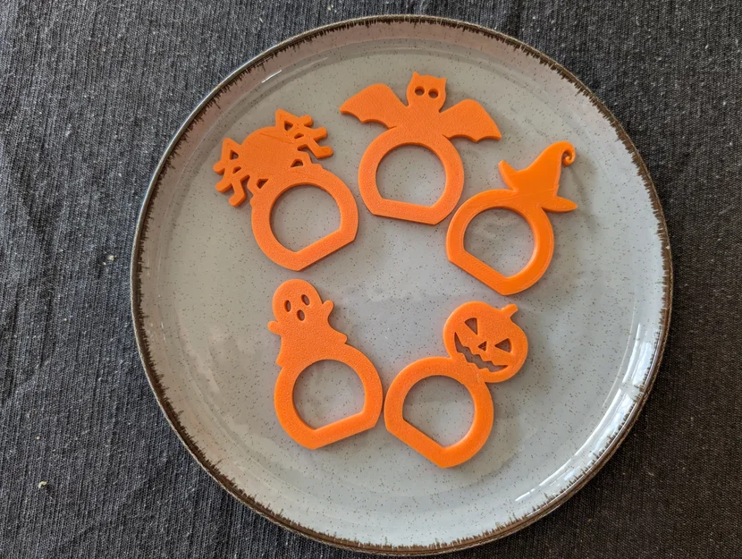 Vòng kẹp khăn ăn trang trí Halloween 3D cực xinh - Image 3