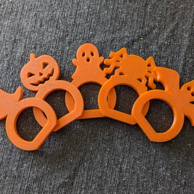 Vòng kẹp khăn ăn trang trí Halloween 3D cực xinh