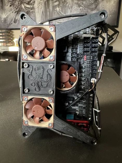 Octopus Pro DIN Rail Fan Mount (Giá đỡ quạt gắn DIN Rail) - Image 3
