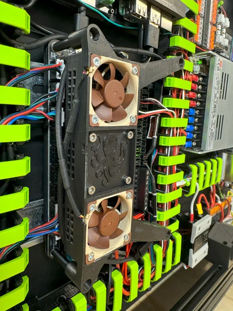 Octopus Pro DIN Rail Fan Mount (Giá đỡ quạt gắn DIN Rail) - Image 5