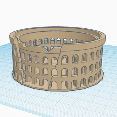 Mô hình 3D Đấu trường La Mã (The Roman Colosseum) tuyệt đẹp
