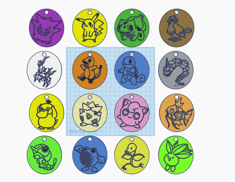 Bộ sưu tập 16 mẫu móc khóa Pokémon in 3D cực kỳ đáng yêu - Image 1