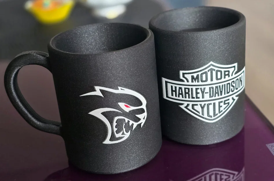 Bộ sưu tập ly in 3D phong cách Harley-Davidson và Hellcat độc đáo - Image 1