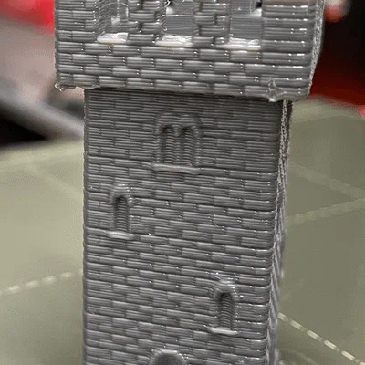 Mô hình tháp lâu đài thời trung cổ (Medieval Castle Tower) - In 3D