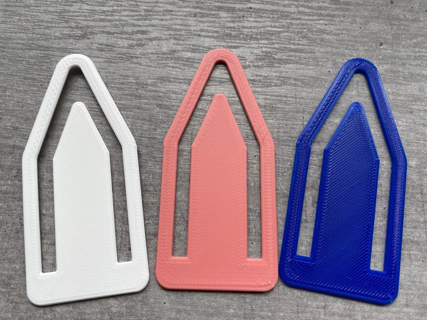 Mẫu kẹp sách (Bookmark) và kẹp tài liệu in 3D đơn giản, tiện dụng - Image 1