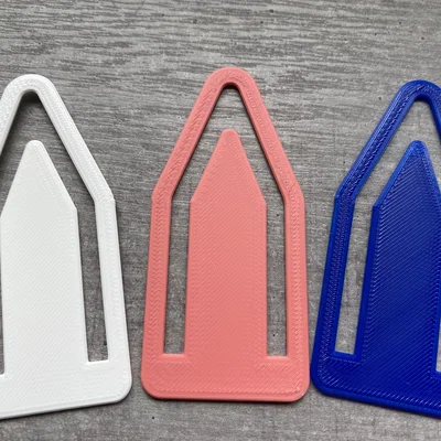 Mẫu kẹp sách (Bookmark) và kẹp tài liệu in 3D đơn giản, tiện dụng