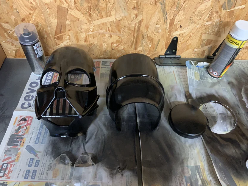 Nón Bảo Hộ Darth Vader Đeo Được (Wearable Darth Vader Helmet) - Image 8