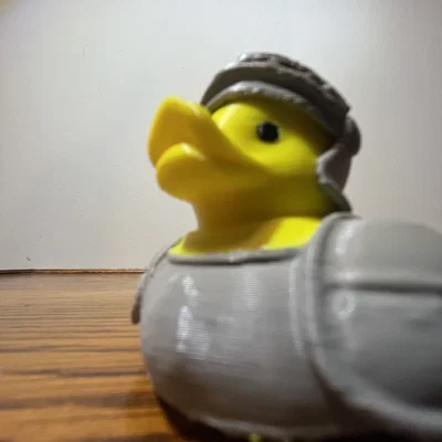 Mô hình chú vịt hiệp sĩ 3D (Knight Duck) độc đáo đa sắc màu