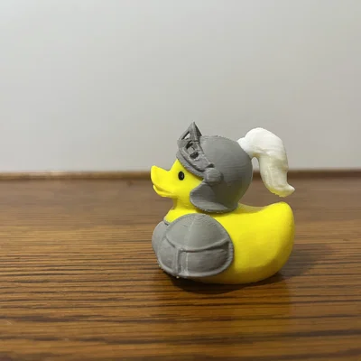 Mô hình chú vịt hiệp sĩ 3D (Knight Duck) độc đáo đa sắc màu