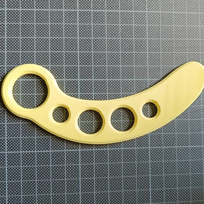 Banana Fidget Karambit - Mô hình 3D đồ chơi xoay tay độc đáo