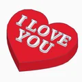 Móc khóa trái tim I Love You - Món quà 3D đầy ý nghĩa cho người thương - Thumbnail 1