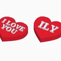 Móc khóa trái tim I Love You - Món quà 3D đầy ý nghĩa cho người thương - Thumbnail 3
