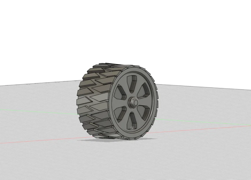 Bánh xe địa hình in 3D cho robot và mô hình DIY - Image 1