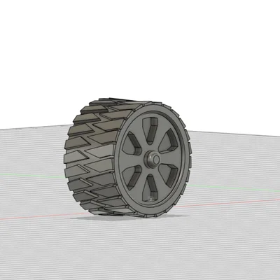 Bánh xe địa hình in 3D cho robot và mô hình DIY
