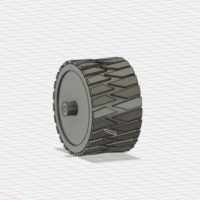 Bánh xe địa hình in 3D cho robot và mô hình DIY