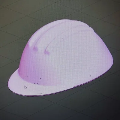 Mô hình mũ bảo hộ lao động 3D chi tiết cho trang trí