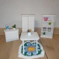 Nội thất nhà búp bê Barbie: Tủ áo, Kệ, Bàn, Tủ ngăn kéo - Thumbnail 1