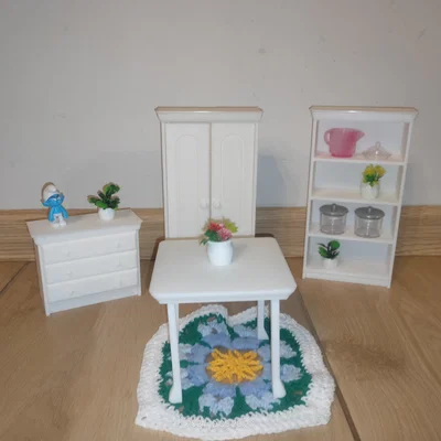 Nội thất nhà búp bê Barbie: Tủ áo, Kệ, Bàn, Tủ ngăn kéo