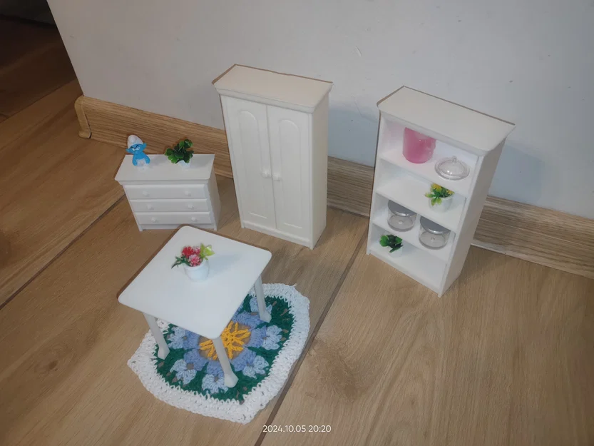 Nội thất nhà búp bê Barbie: Tủ áo, Kệ, Bàn, Tủ ngăn kéo - Image 2