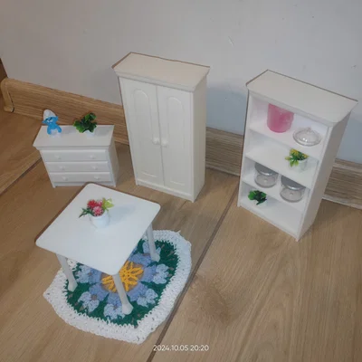 Nội thất nhà búp bê Barbie: Tủ áo, Kệ, Bàn, Tủ ngăn kéo