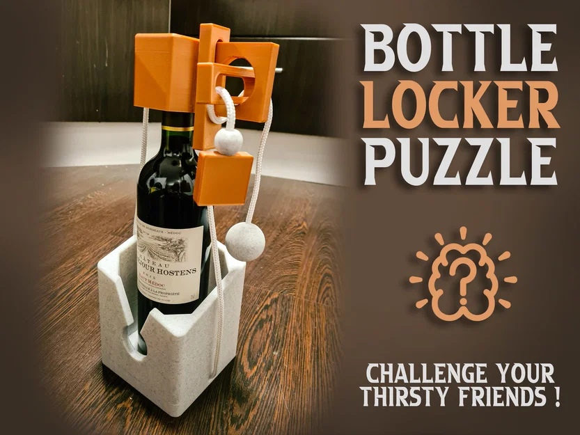 Puzzle khóa chai (Bottle locker puzzle) - Image 1