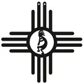 Kokopelli Zia (Nghệ thuật New Mexico / Southwestern) - Thumbnail 1