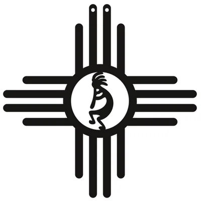 Kokopelli Zia (Nghệ thuật New Mexico / Southwestern)