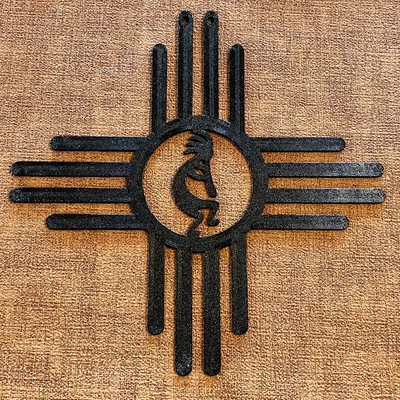 Kokopelli Zia (Nghệ thuật New Mexico / Southwestern)