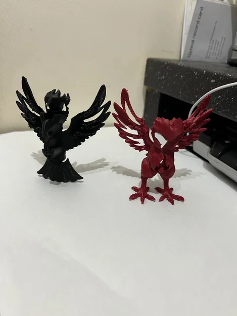 Fiery Phoenix - Single Extruder - Dual Colour (Phượng hoàng rực lửa 2 màu) - Image 3
