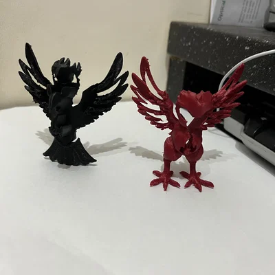 Fiery Phoenix - Single Extruder - Dual Colour (Phượng hoàng rực lửa 2 màu)