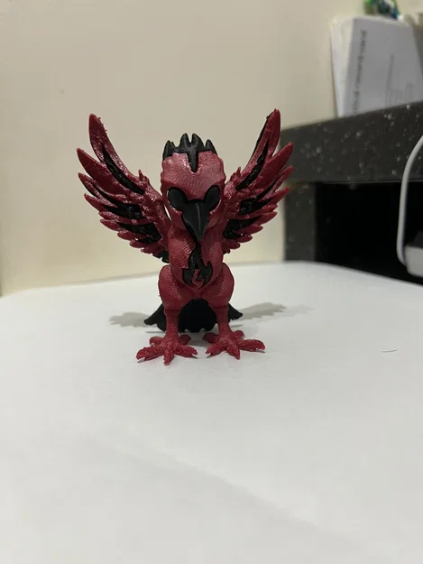 Fiery Phoenix - Single Extruder - Dual Colour (Phượng hoàng rực lửa 2 màu) - Image 4
