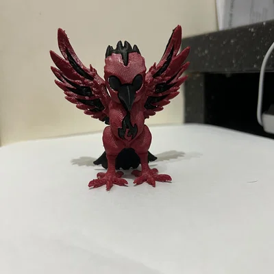 Fiery Phoenix - Single Extruder - Dual Colour (Phượng hoàng rực lửa 2 màu)