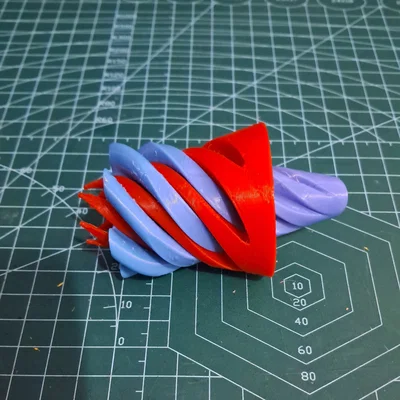 Đồ chơi Spiral Fidget Passthrough (2 mảnh xoắn lồng khít)
