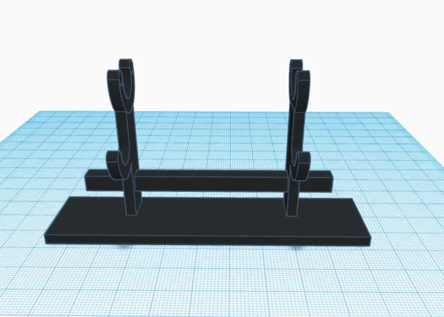 Giá đỡ kiếm Katana đôi - Phụ kiện trưng bày mô hình 3D ấn tượng - Image 1