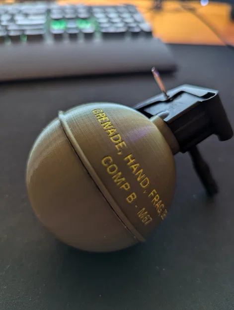 Mô hình lựu đạn M67 in 3D đa màu sắc - Image 3