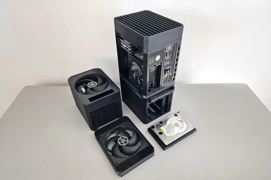 NAS ITX PC Case với khả năng mở rộng dạng chồng (MODCASE MASS) - Image 1