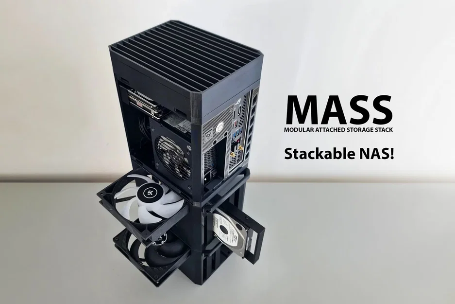 NAS ITX PC Case với khả năng mở rộng dạng chồng (MODCASE MASS) - Image 3