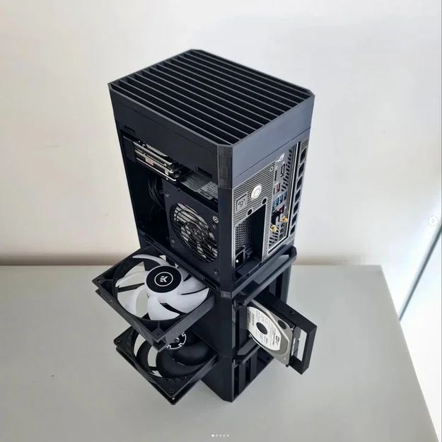 NAS ITX PC Case với khả năng mở rộng dạng chồng (MODCASE MASS) - Image 11