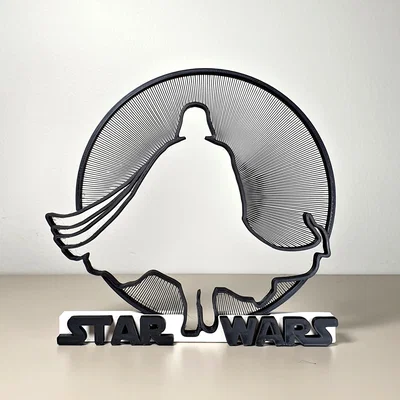 Tranh 3D Star Wars String Art: Trang trí Darth Vader cực chất