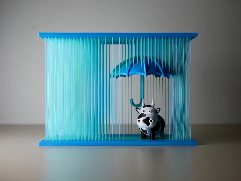 Safe from the Rain – Tranh String Artwork Treo (Không Cần Supports) - Image 1