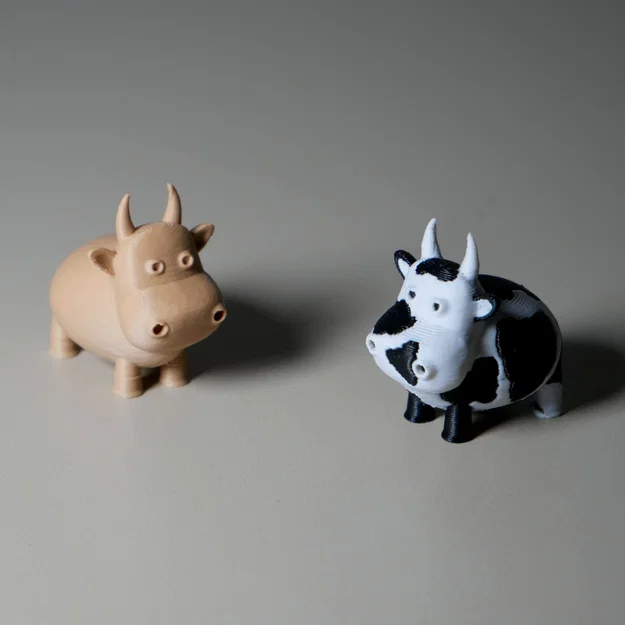 Mô hình chú bò Tiny Cow dễ thương - File in 3D chất lượng - Image 2