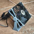 Giá đỡ quạt 120mm điều chỉnh góc nghiêng - Biến quạt PC thành quạt để bàn - Thumbnail 1